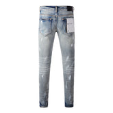 Purple Brand Jeans Pure Cotton High Street Trend #9043